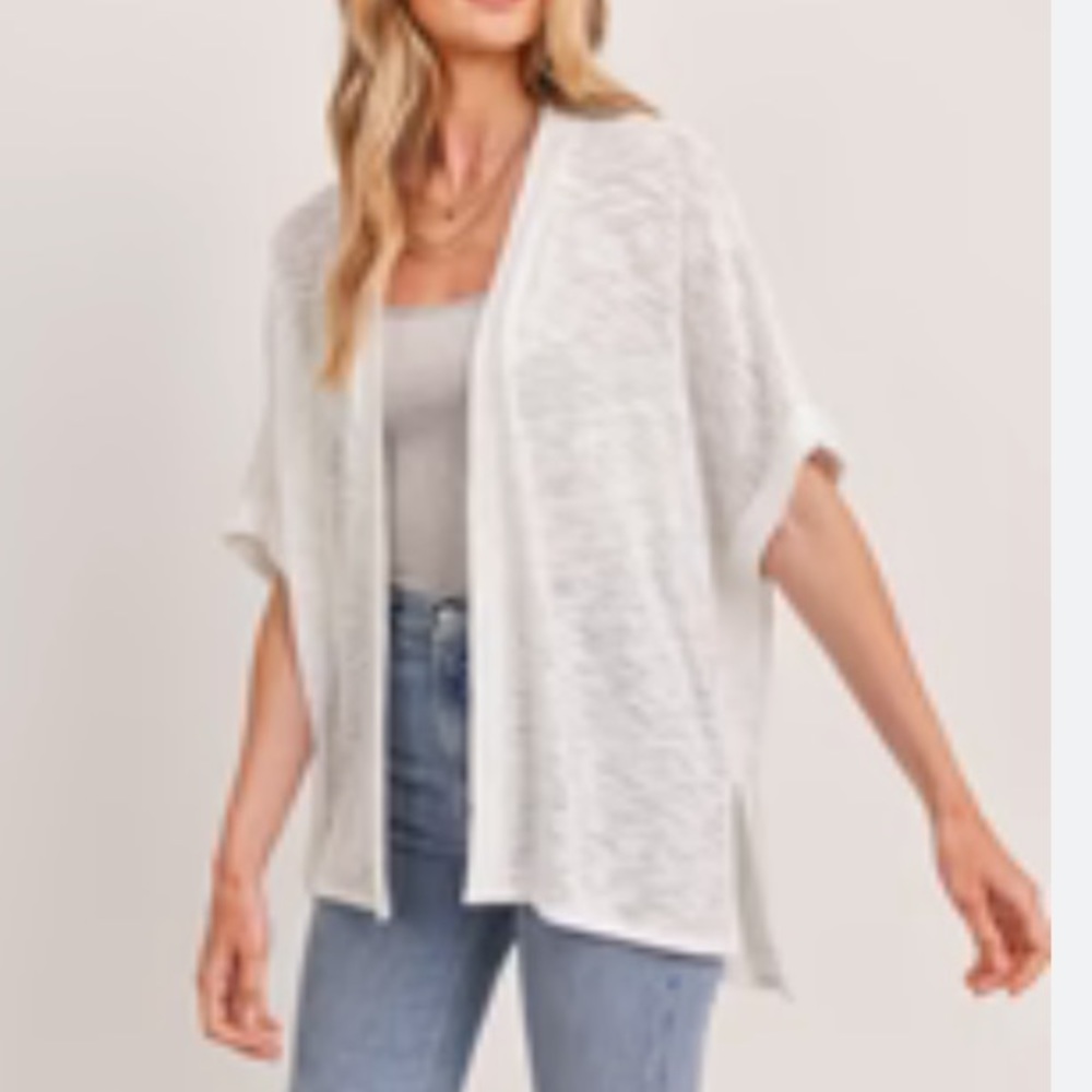 Mudd Dolman Sleeve Open Front Cardigan